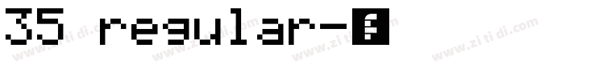 35 regular字体转换